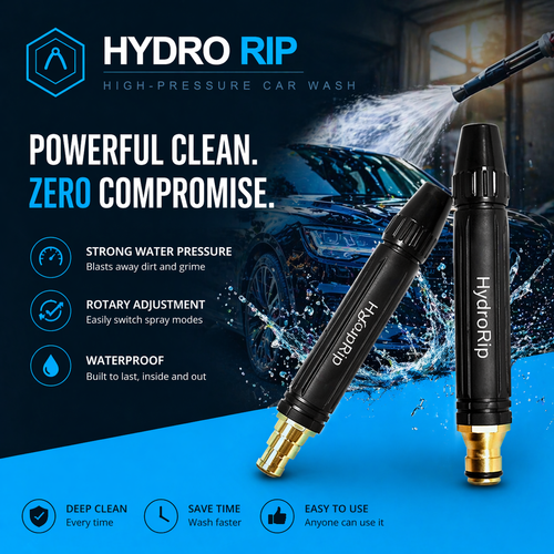 HydroRip Pro — High-Pressure Car Wash Cannon